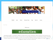Tablet Screenshot of developingknowledge.wordpress.com