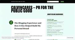 Desktop Screenshot of calvincares.wordpress.com