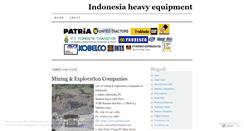 Desktop Screenshot of indonesiaheavyequipment.wordpress.com