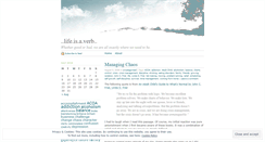 Desktop Screenshot of lifeisaverb.wordpress.com