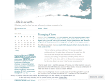 Tablet Screenshot of lifeisaverb.wordpress.com