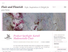 Tablet Screenshot of flairandflourish.wordpress.com