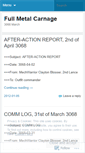 Mobile Screenshot of fullmetalcarnage.wordpress.com