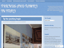 Tablet Screenshot of friendsandfamilyinitaly.wordpress.com