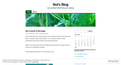 Desktop Screenshot of itist.wordpress.com