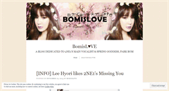 Desktop Screenshot of bomislove.wordpress.com