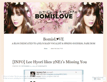 Tablet Screenshot of bomislove.wordpress.com