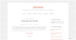 Desktop Screenshot of debseed.wordpress.com