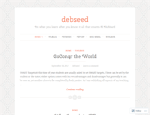 Tablet Screenshot of debseed.wordpress.com