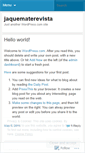 Mobile Screenshot of jaquematerevista.wordpress.com