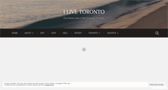 Desktop Screenshot of ilivetoronto.wordpress.com