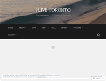 Tablet Screenshot of ilivetoronto.wordpress.com