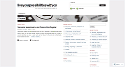 Desktop Screenshot of liveyourpossibilitieswithjoy.wordpress.com