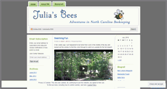 Desktop Screenshot of juliasbees.wordpress.com