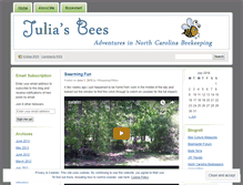 Tablet Screenshot of juliasbees.wordpress.com