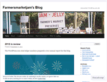 Tablet Screenshot of farmersmarketjam.wordpress.com