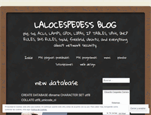 Tablet Screenshot of lalocespedes.wordpress.com