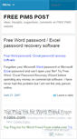 Mobile Screenshot of freepimspost.wordpress.com