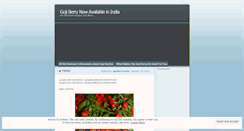 Desktop Screenshot of gojiberryindia.wordpress.com