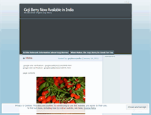 Tablet Screenshot of gojiberryindia.wordpress.com