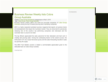 Tablet Screenshot of cobragroupau.wordpress.com