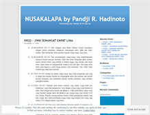 Tablet Screenshot of nusakalapa.wordpress.com