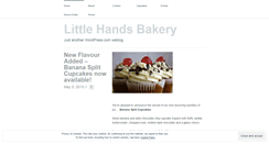 Desktop Screenshot of littlehandsbakery.wordpress.com