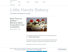 Tablet Screenshot of littlehandsbakery.wordpress.com