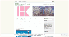 Desktop Screenshot of hkinsurance.wordpress.com