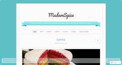 Desktop Screenshot of madamspice.wordpress.com