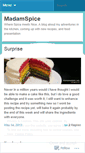 Mobile Screenshot of madamspice.wordpress.com