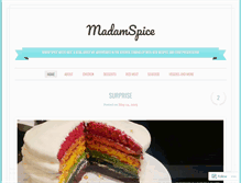 Tablet Screenshot of madamspice.wordpress.com