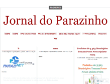 Tablet Screenshot of jornaldoparazinho.wordpress.com