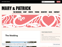 Tablet Screenshot of maryandpatrick.wordpress.com