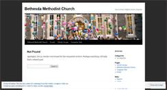 Desktop Screenshot of bethesdamethodistchurch.wordpress.com