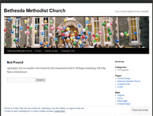 Tablet Screenshot of bethesdamethodistchurch.wordpress.com