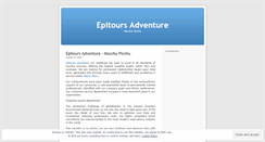 Desktop Screenshot of epitoursadventure.wordpress.com