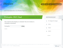 Tablet Screenshot of imedios.wordpress.com