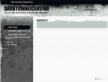 Tablet Screenshot of darktownlicensing.wordpress.com