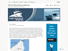 Tablet Screenshot of davidmacdonaldboats.wordpress.com