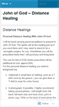 Mobile Screenshot of johnofgoddistancehealing.wordpress.com