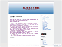 Tablet Screenshot of blixemseblog.wordpress.com