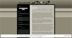 Desktop Screenshot of doitlikeadude.wordpress.com
