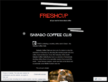 Tablet Screenshot of freshcup.wordpress.com