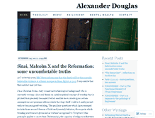 Tablet Screenshot of alexanderdouglas.wordpress.com