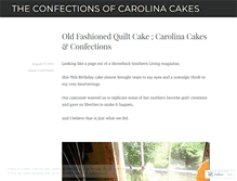Tablet Screenshot of carolinacakesandconfections.wordpress.com