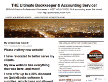 Tablet Screenshot of bookkeeperla.wordpress.com