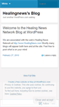 Mobile Screenshot of healingnews.wordpress.com