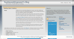 Desktop Screenshot of nuptiaweddingexpert.wordpress.com
