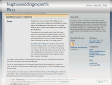 Tablet Screenshot of nuptiaweddingexpert.wordpress.com